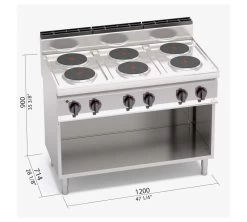 Bertos Cocina Serie 700 De Pie High Elect