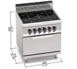 Bertos Cocina Macros 700 Vitro Con Horno