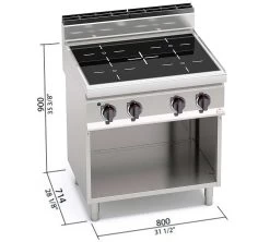 Bertos Cocina Macros 700 Vitro E7P4M/VTR