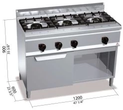 Bertos Cocina Plus 600 High G6F3