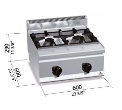 Bertos Cocina Plus 600 High Power G6F2BH6