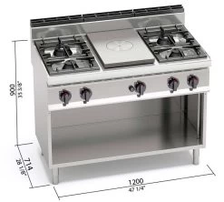 Bertos Cocina Macros 700 Francesa High G7T4P4FM-