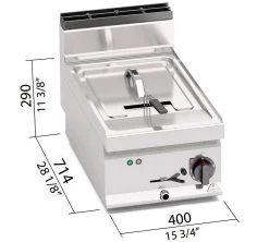 Bertos Freidora Eléctrica Macros 700 Turbo E7F10 4B