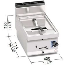 Bertos Freidora A Gas Macros 700 Turbo GL10B