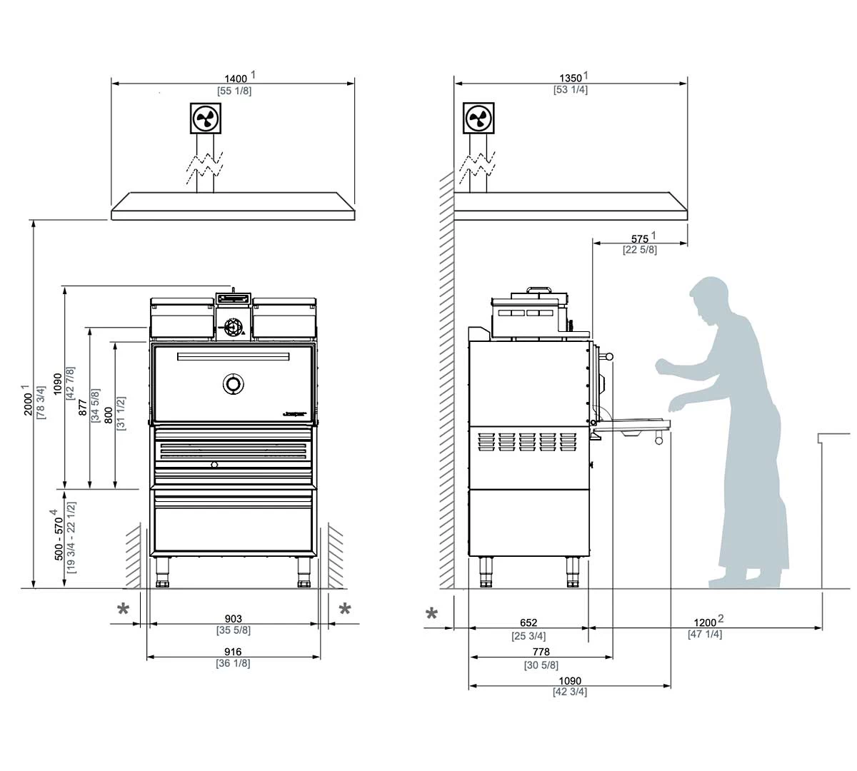 Josper Horno Brasa HJX-Pro M120-T 5 Josper Horno Brasa HJX-Pro M120-T - Imagen 3