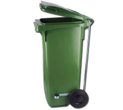 Llorca Contenedor Verde 120L Con Ruedas Y Pedal