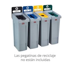 Rubbermaid Centro Reciclaje Slim Jim