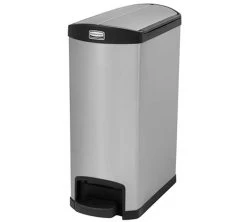 Rubbermaid Contenedor Slim Jim Inox Pedal Lateral 50 Litros