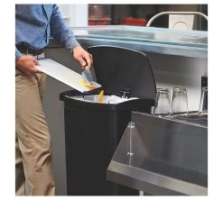 Rubbermaid Contenedor Slim Jim Pedal Frontal 90 Litros